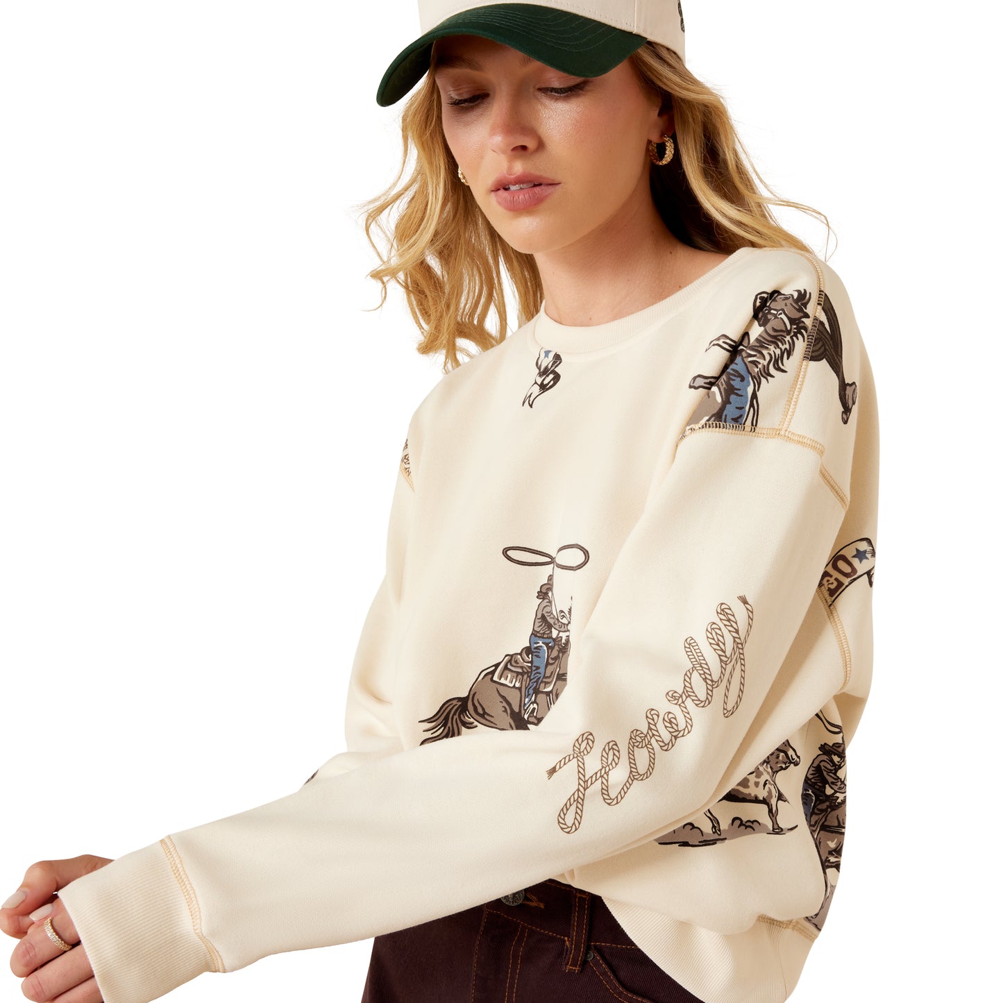 Ariat Women's Rancher Sweatshirt - Parchment