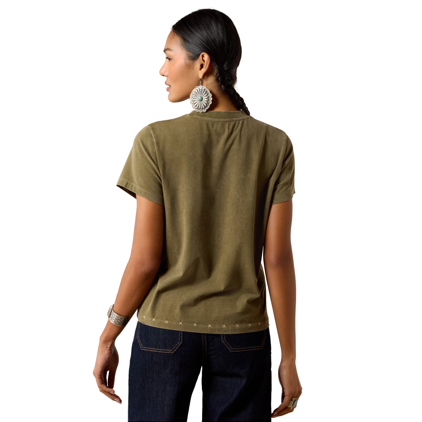 Ariat Women's Roping T-Shirt - Ivy Green