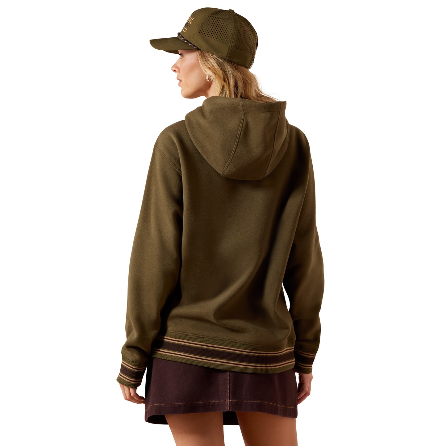 Ariat Women's Threaded Through Hoodie - Ivy Green