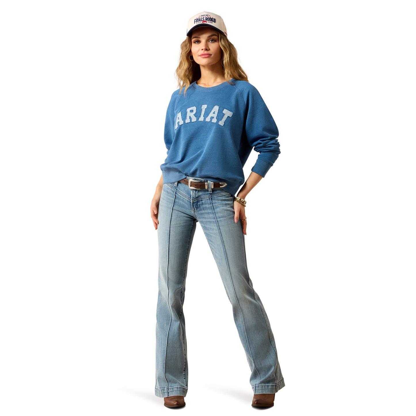 Ariat Women's Essential Crew Sweatshirt - Indigo Wash
