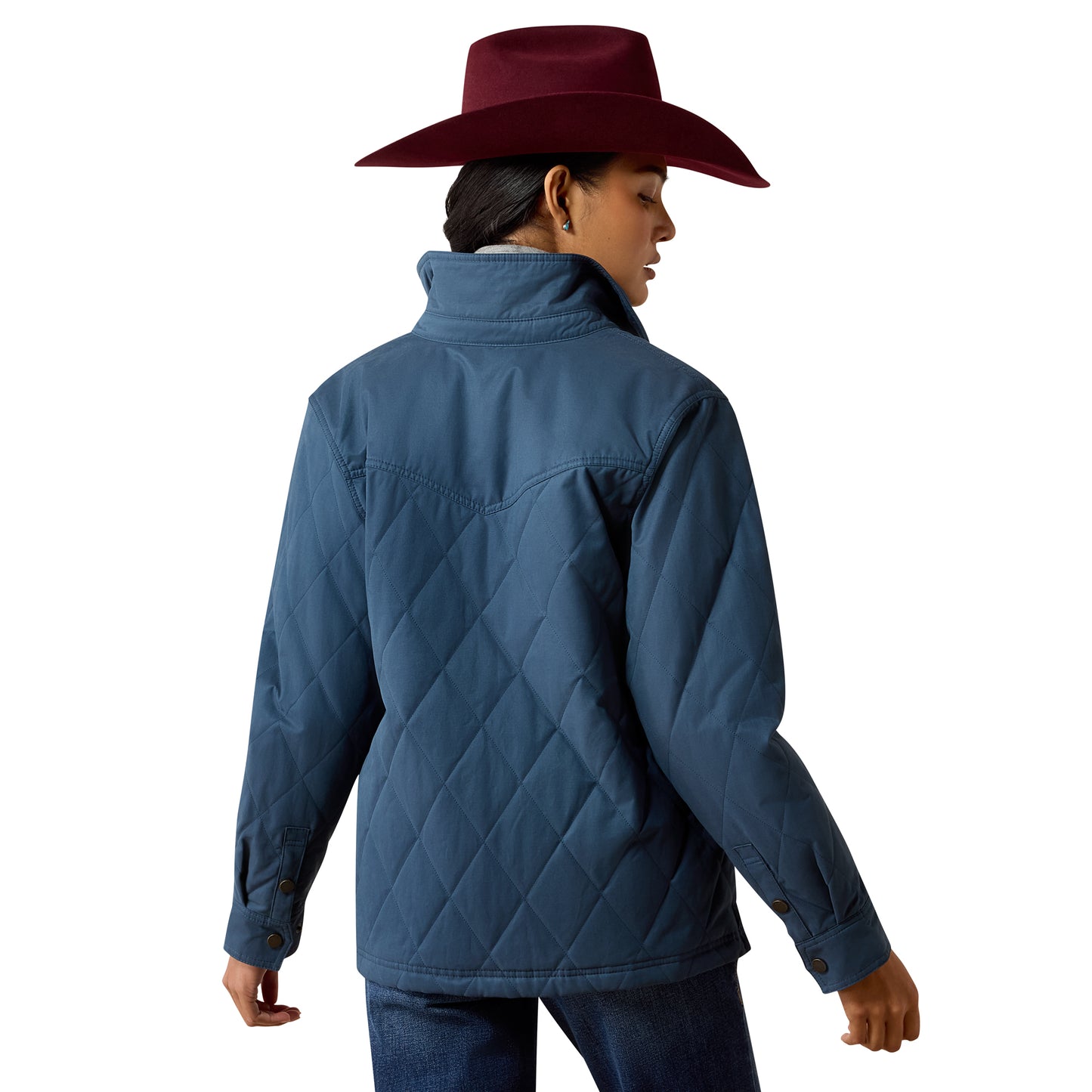 Ariat Women's Grizzly Quilted Barn Jacket - Midnight Navy