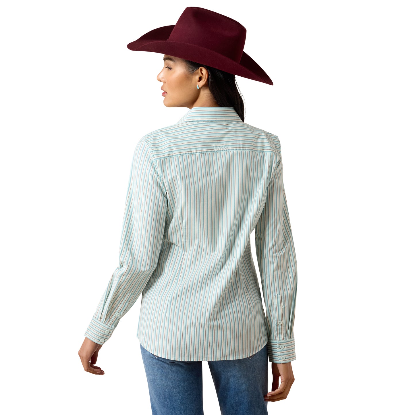 Ariat Women's Kirby Stretch Shirt - Saltwater Henna Stripe
