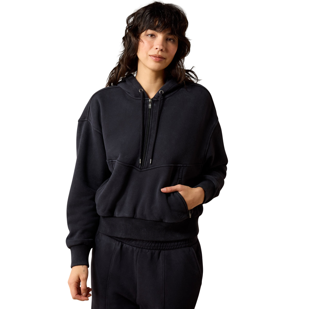Ariat Women's Compass 1/2 Zip Sweatshirt - Black