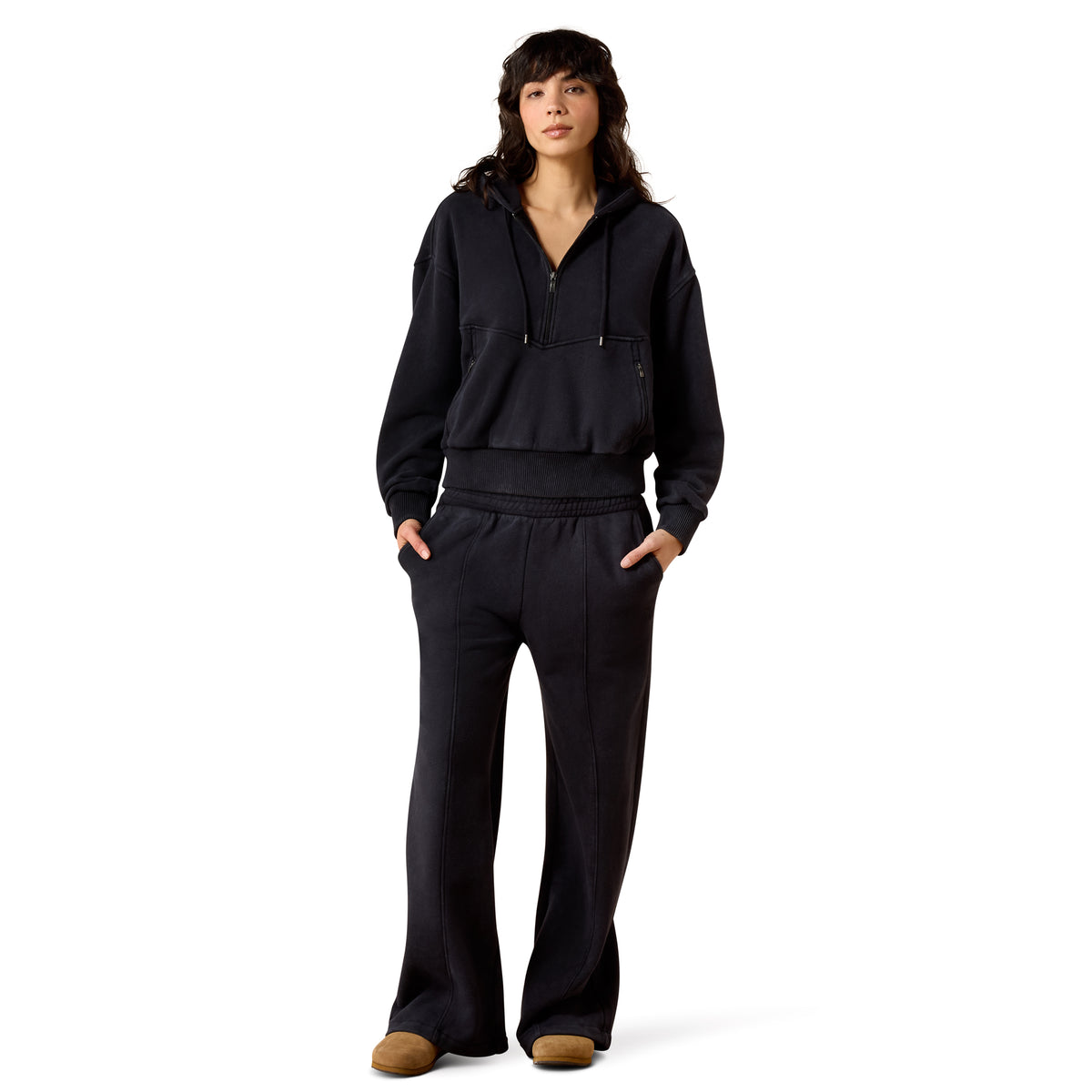 Ariat Women's Compass 1/2 Zip Sweatshirt - Black
