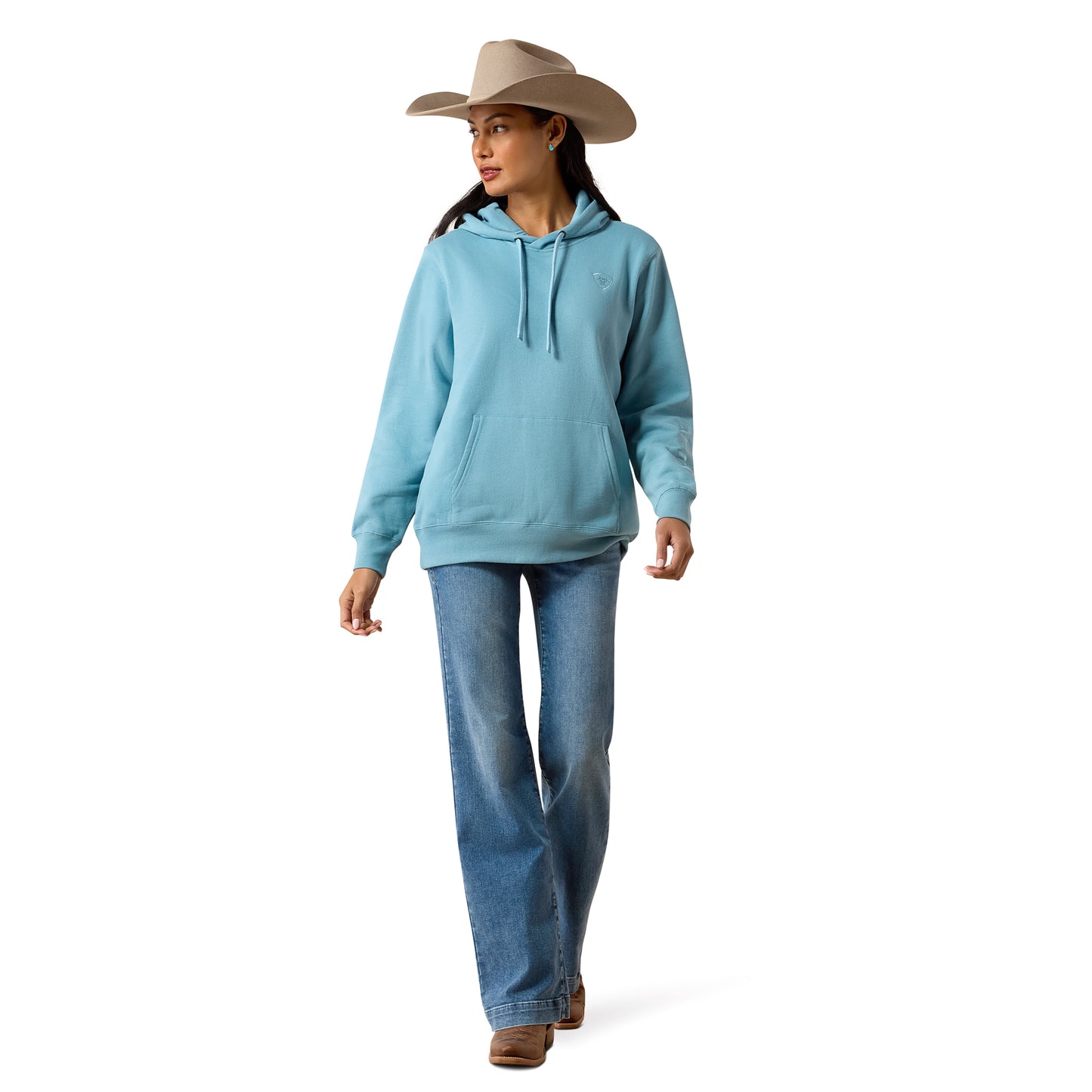Ariat Women's Logo 2.0 Hoodie - Adriatic Blue