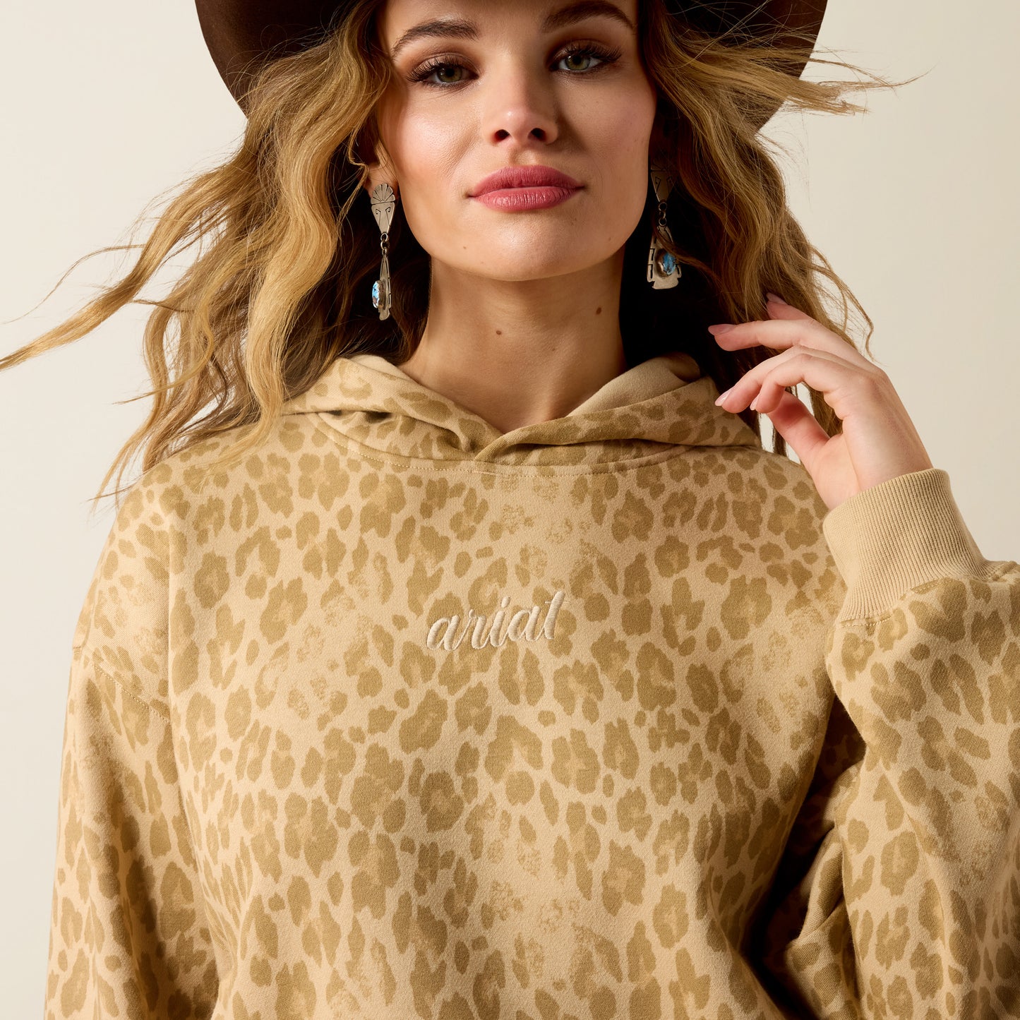 Ariat Women's Essential Hoodie - Faded Leopard