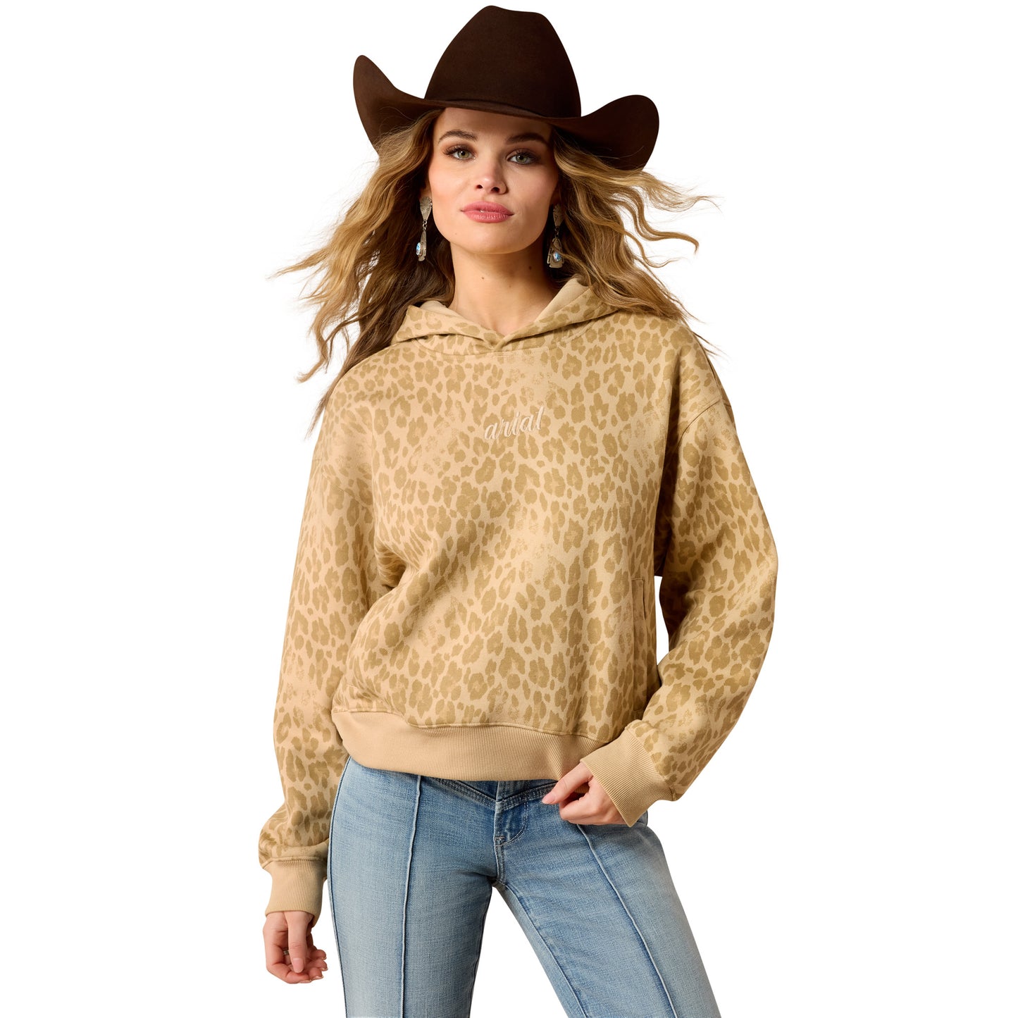 Ariat Women's Essential Hoodie - Faded Leopard