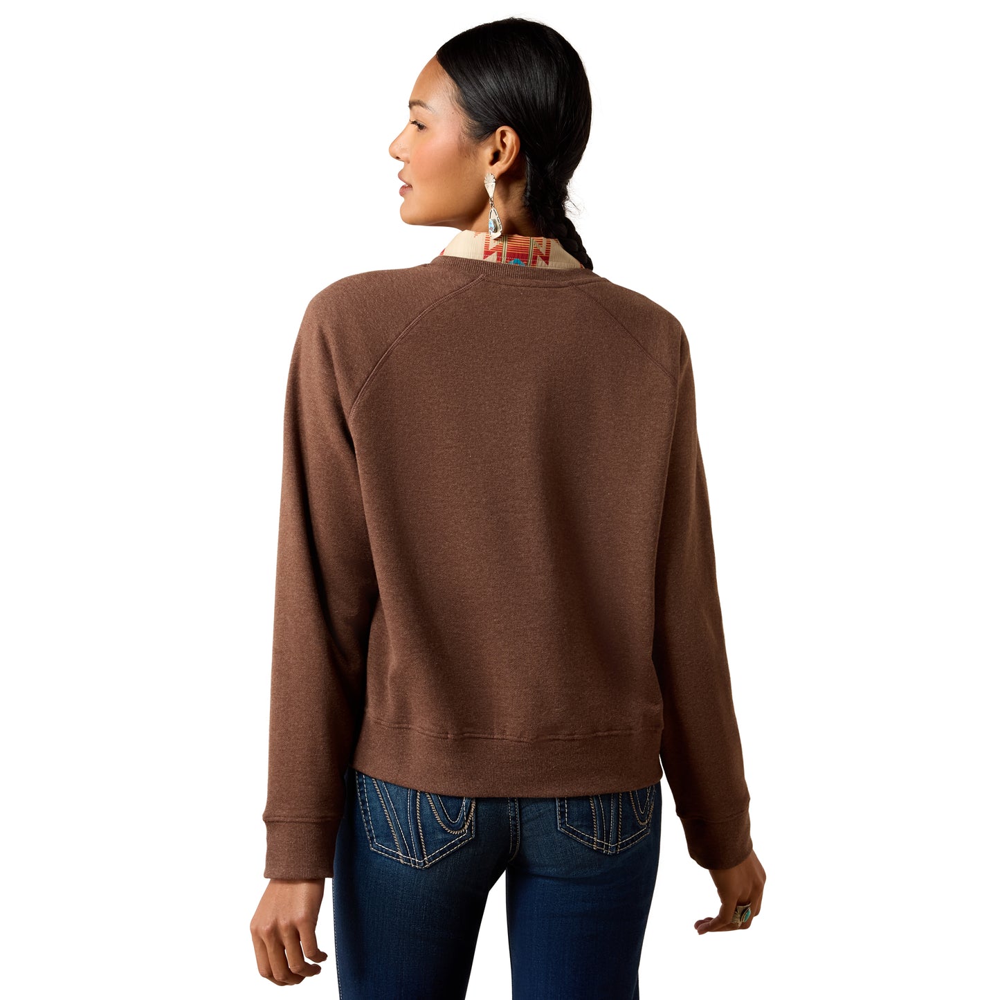 Ariat Women's Essential Crew Sweatshirt - Chicory Coffee Heather