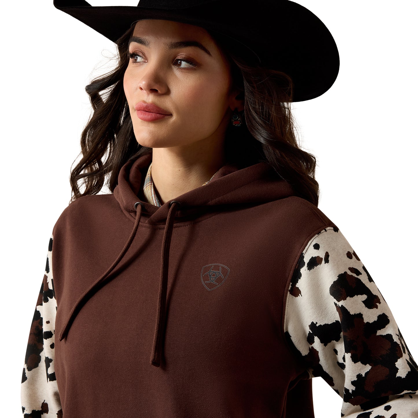 Ariat Women's Logo 2.0 Printed Hoodie - Chicory Coffee