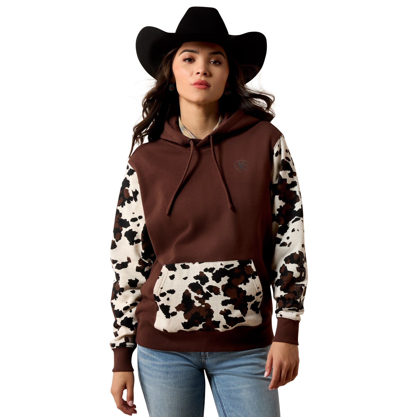 Ariat Women's Logo 2.0 Printed Hoodie - Chicory Coffee