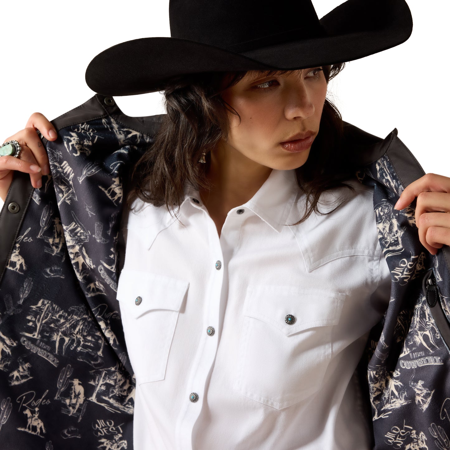Ariat Women's Grizzly Quilted Barn Jacket - Carbon Copy