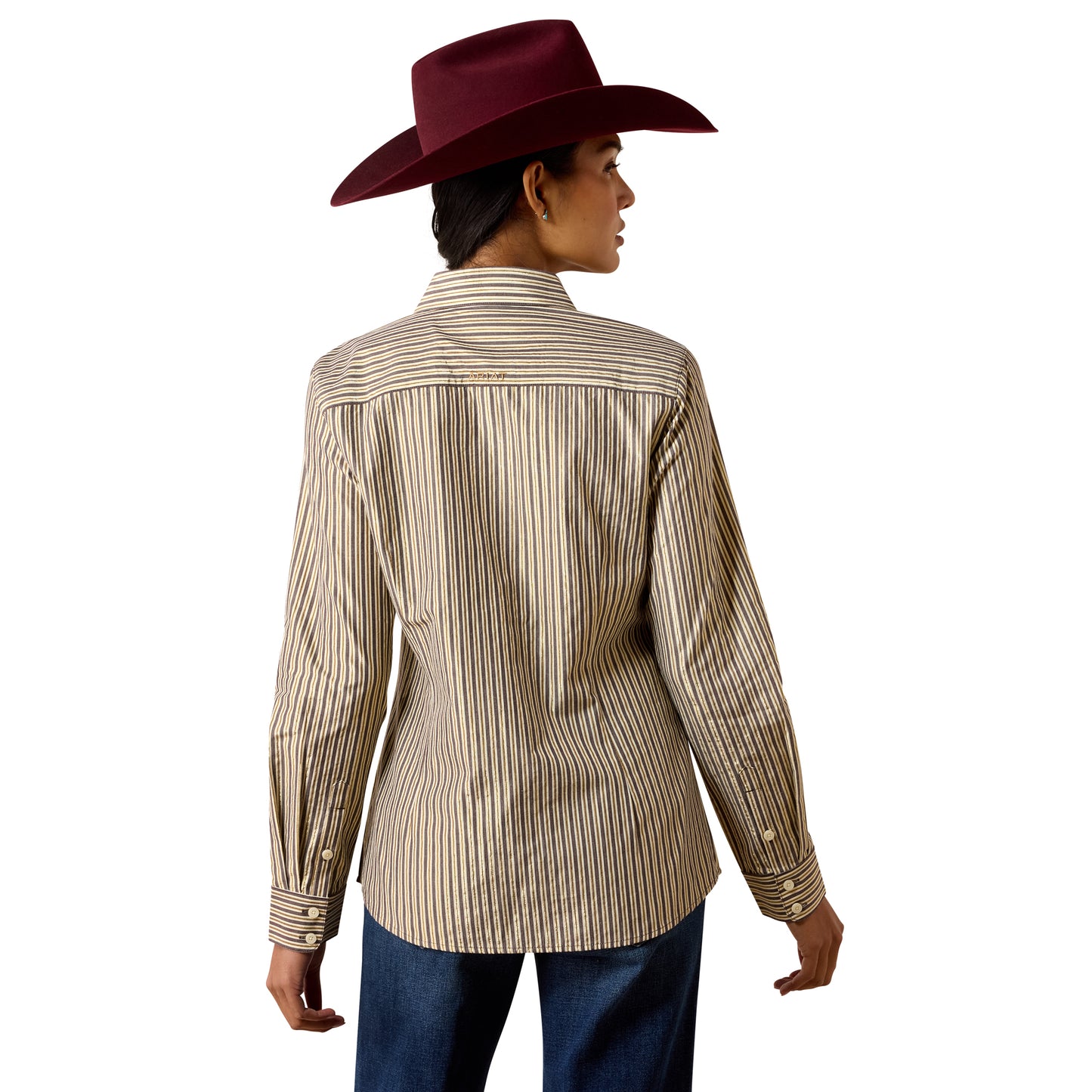 Ariat Women's Kirby Stretch Shirt - Chocolate Plum Stripe