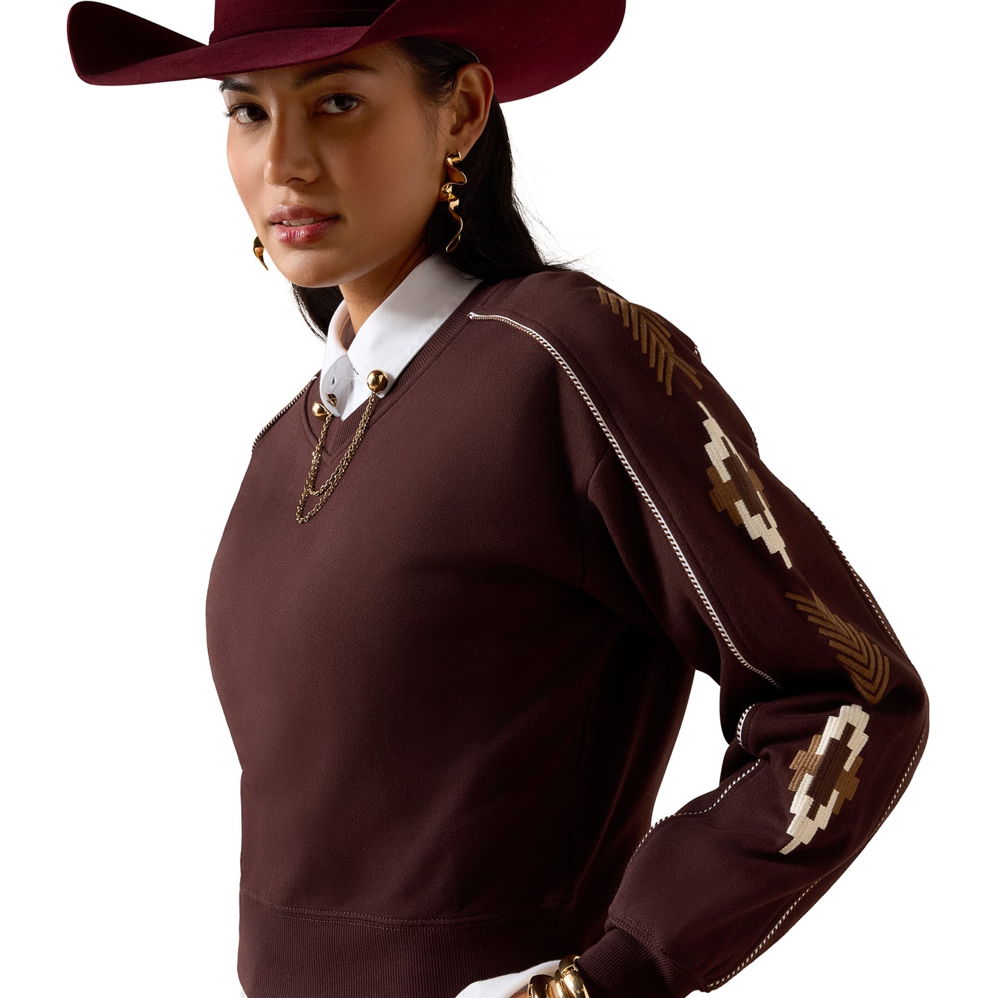 Ariat Women's Dakota Sweatshirt - Chocolate Plum