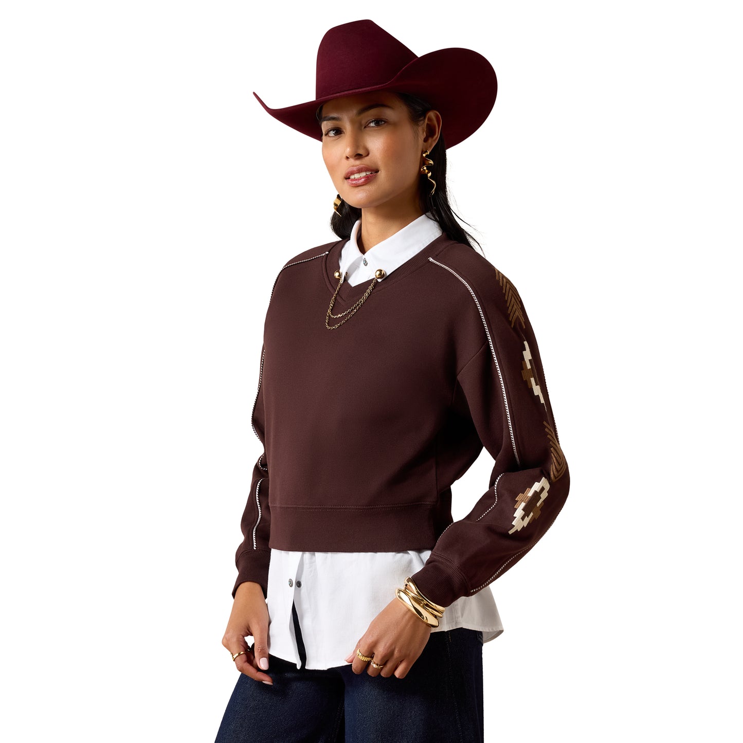Ariat Women's Dakota Sweatshirt - Chocolate Plum