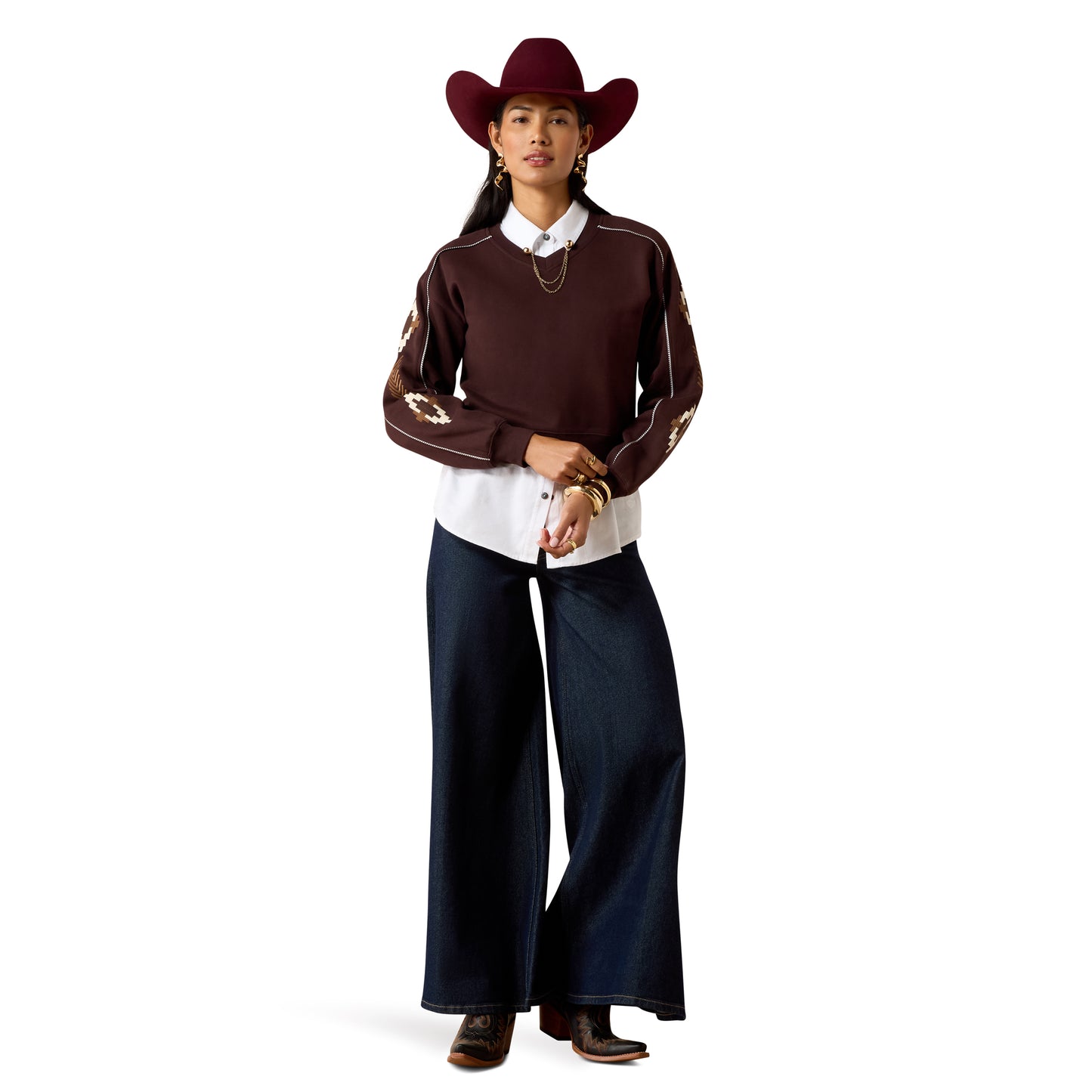 Ariat Women's Dakota Sweatshirt - Chocolate Plum