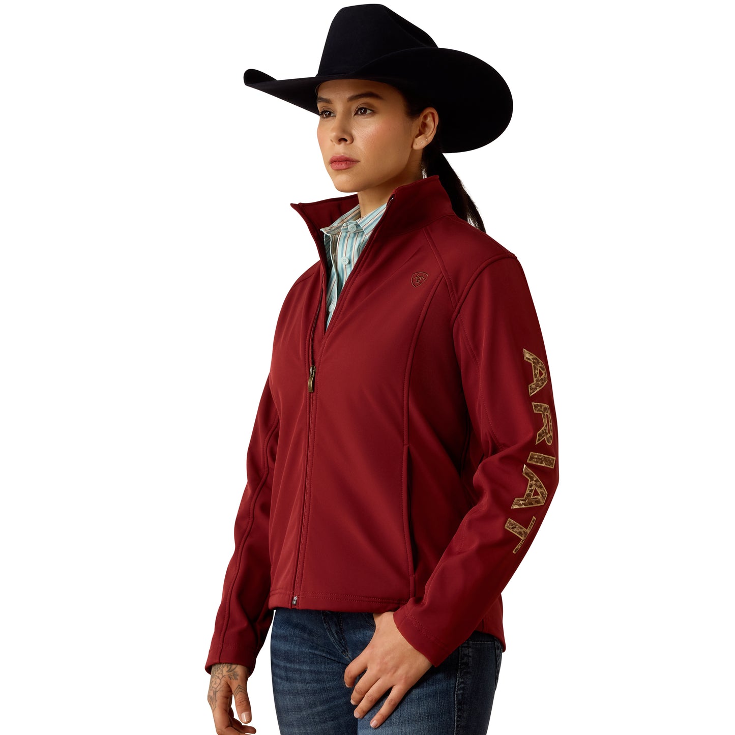 Ariat Women's Logo Softshell Jacket - Syrah