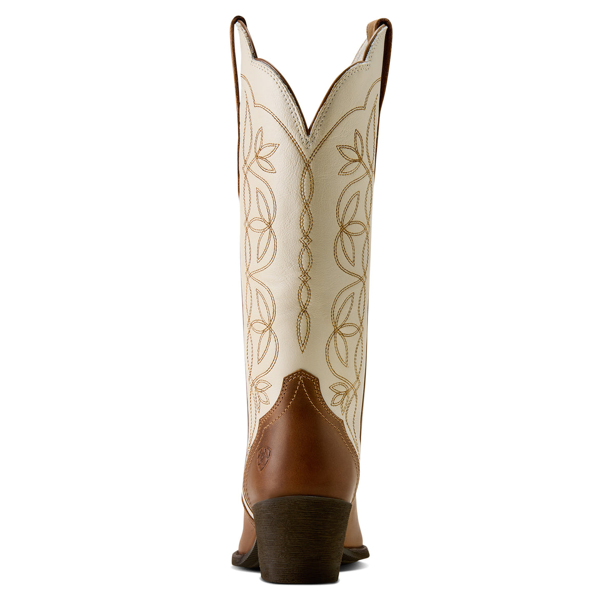 Ariat Women's Heritage Blossom J Toe Western Boot - Wheat Brown/Bright Cream