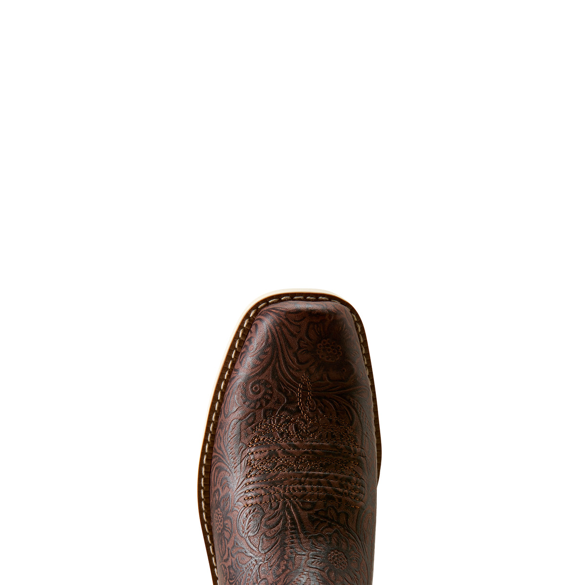 Ariat Women's Southlite Chelsea Narrow Cutter Toe Western Boot - Chocolate Floral Emboss