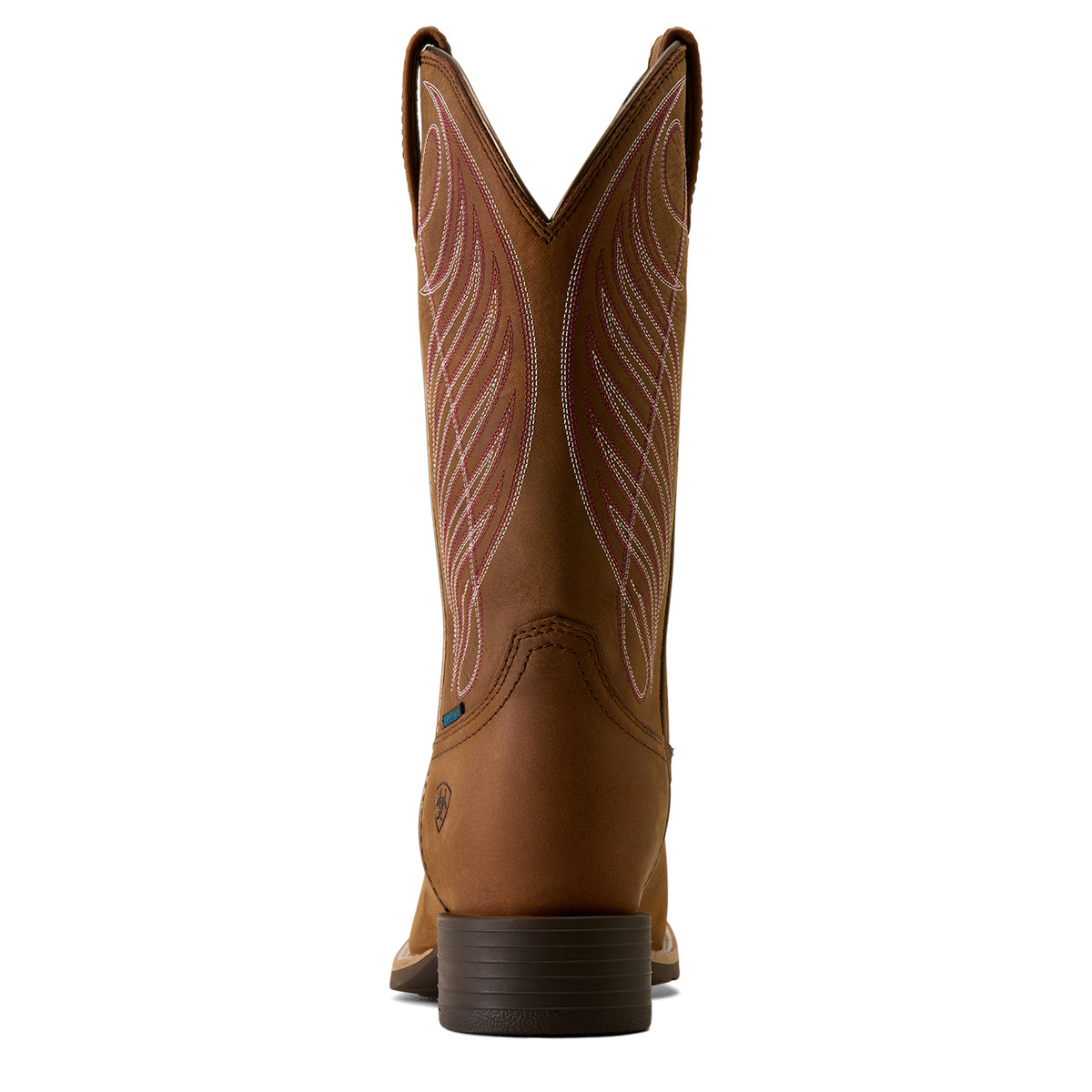 Ariat Women's Round Up Waterproof Wide Square Toe Western Boot - Reliable Brown