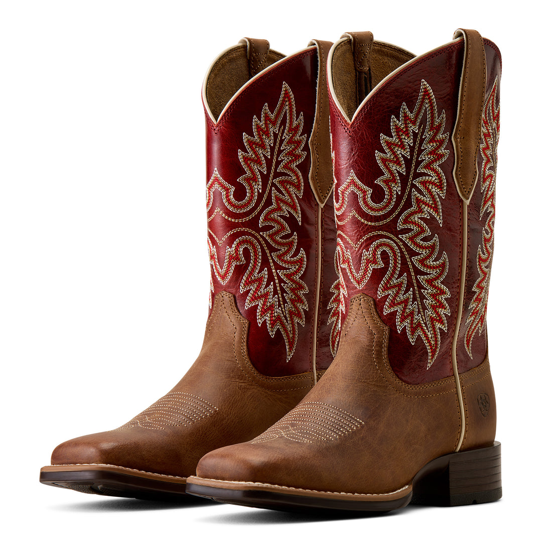 Ariat Womens Canyon Point Wide Square Toe Boot- Desert Sand