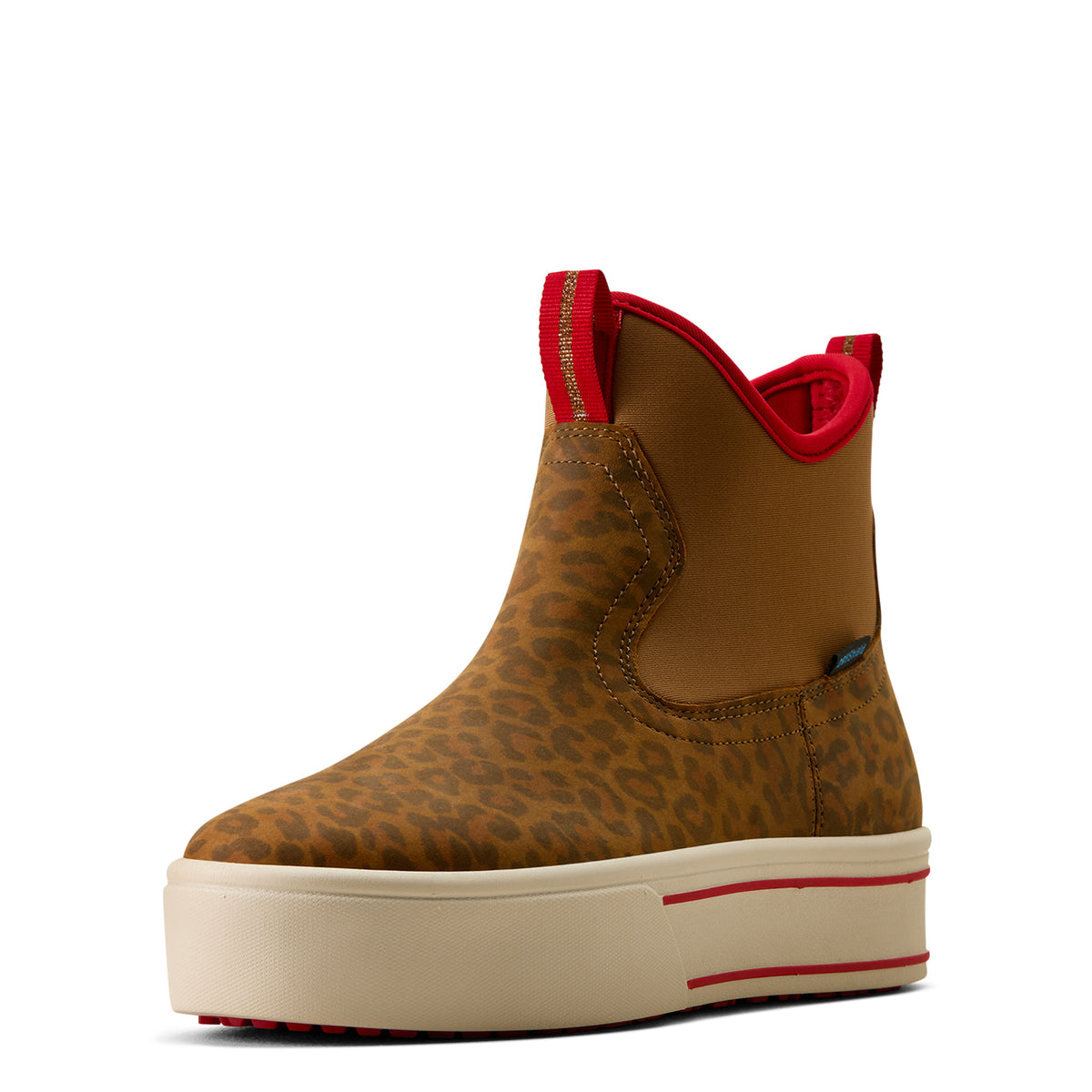 Ariat Women's Saylor Shrimp Waterproof Boot - Washed Leopard/Brown