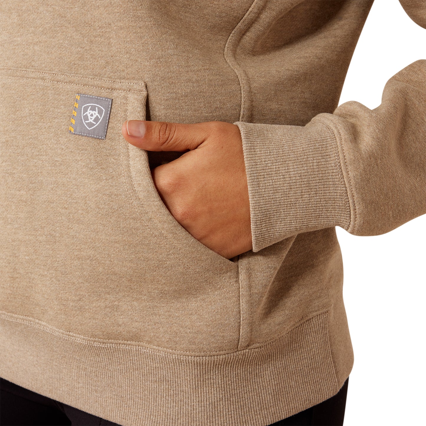 Ariat Women's Rebar Traverse Funnel Neck Sweatshirt - Oatmeal Heather