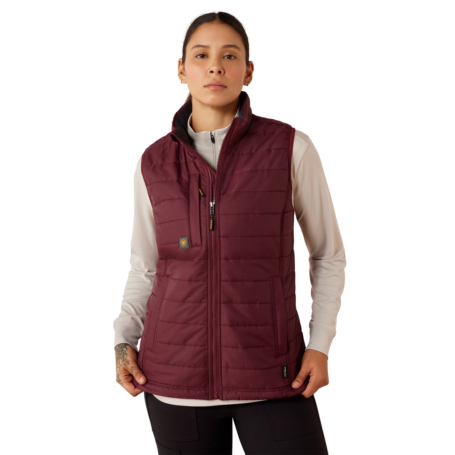 Ariat Women's Rebar CORDURA Ripstop Lightweight Insulated Vest - Windsor Wine