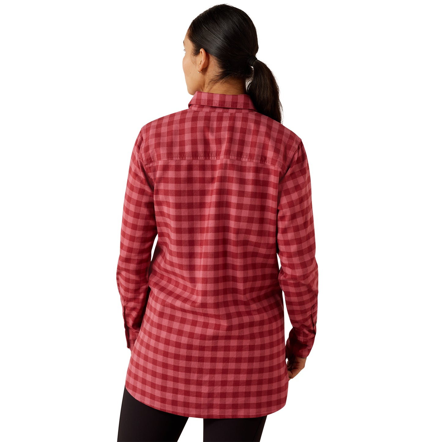 Ariat Women's Rebar DuraStretch Flannel Tunic - Burnt Russet