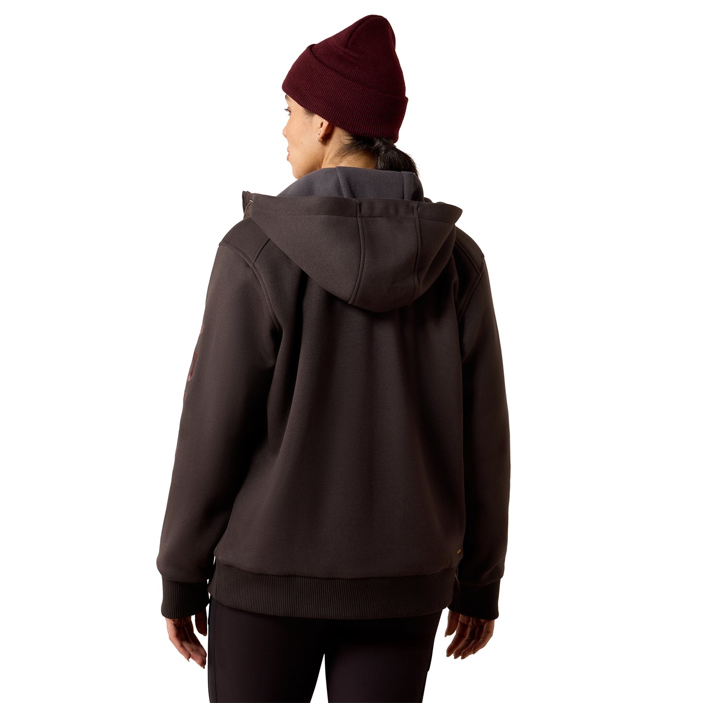 Ariat Women's Rebar All-Weather Full Zip Hoodie - Espresso