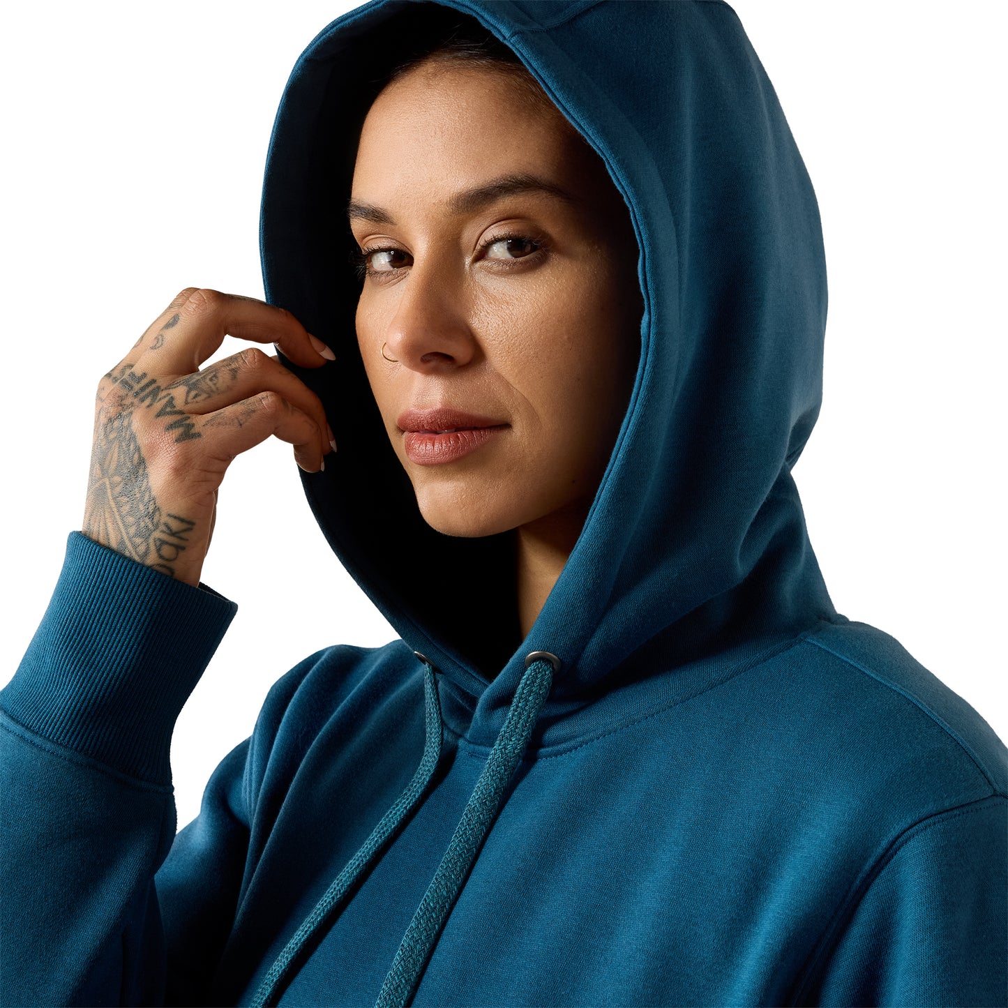 Ariat Women's Rebar Workman Graphic Hoodie - Deep Dive/Storm Blue