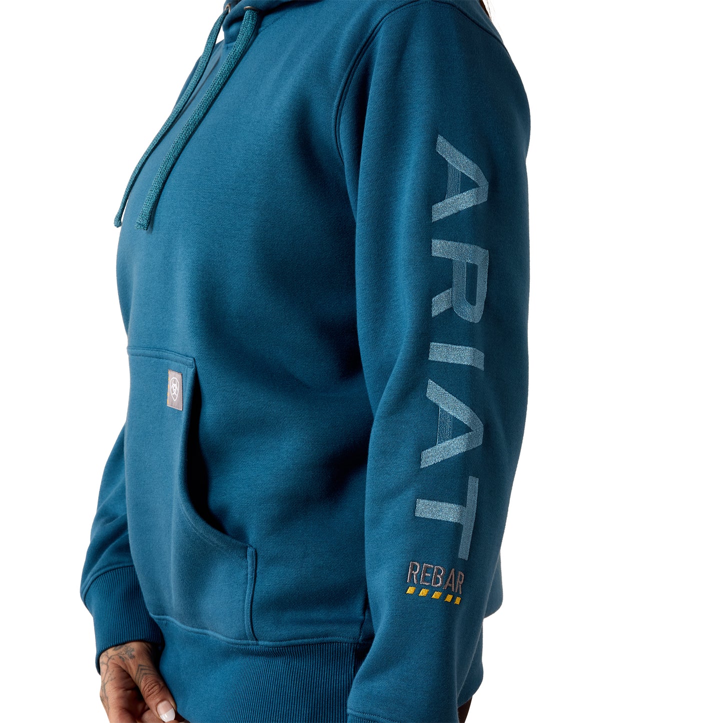 Ariat Women's Rebar Workman Graphic Hoodie - Deep Dive/Storm Blue