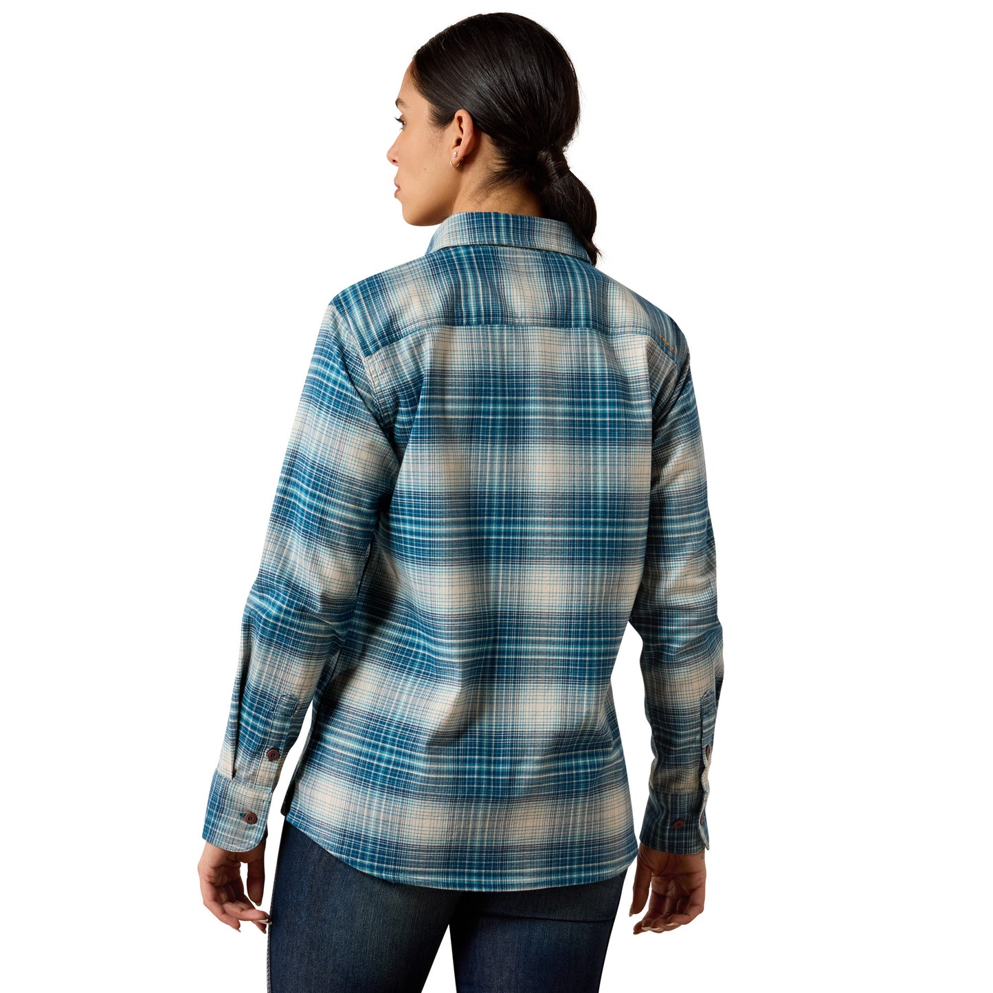 Ariat Women's Rebar Flannel DuraStretch Work Shirt - Deep Dive