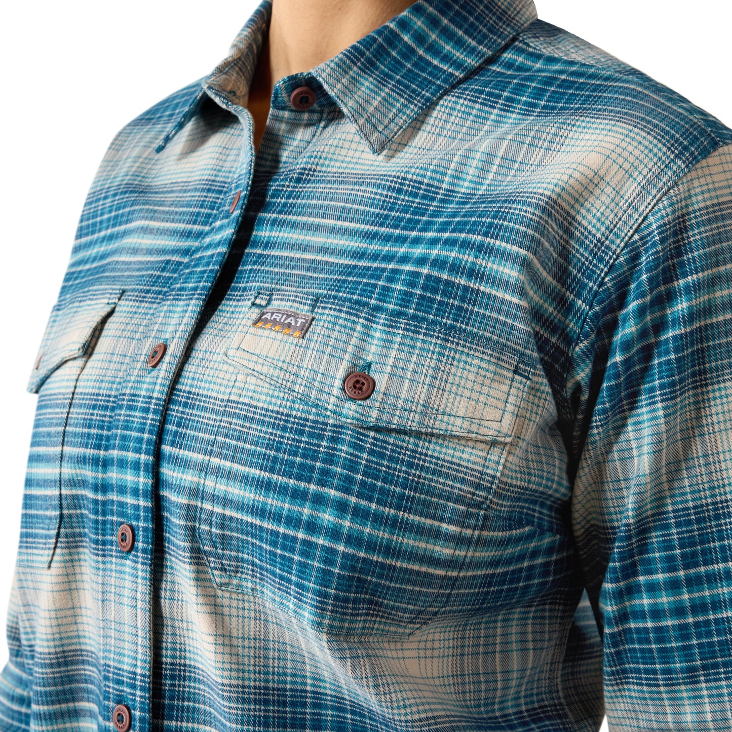 Ariat Women's Rebar Flannel DuraStretch Work Shirt - Deep Dive