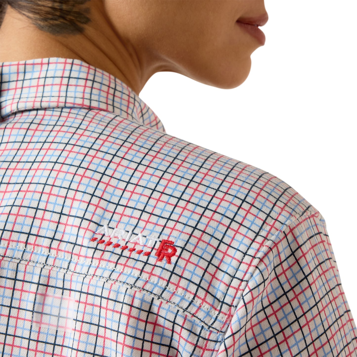Ariat Women's FR Gauge Work Shirt - White Multi