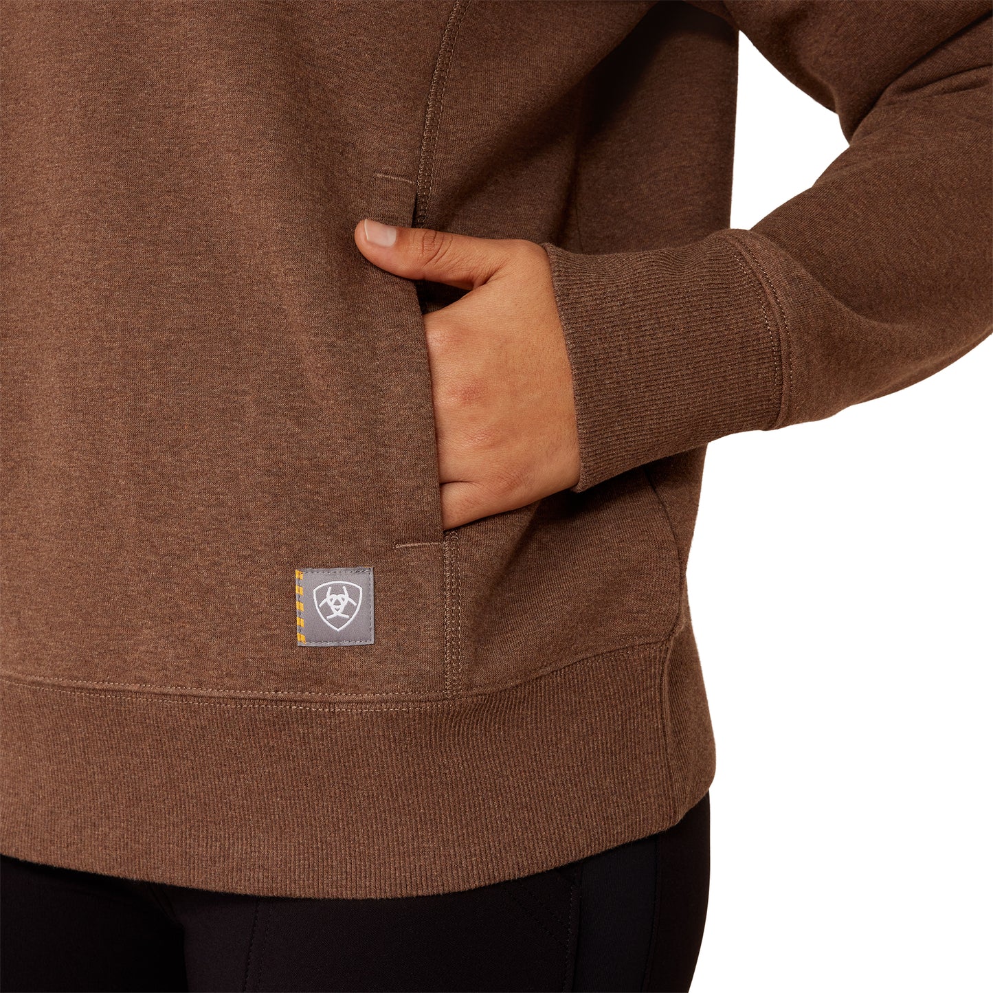 Ariat Women's Rebar Lightweight Fleece Sweatshirt - Rain Drum Heather