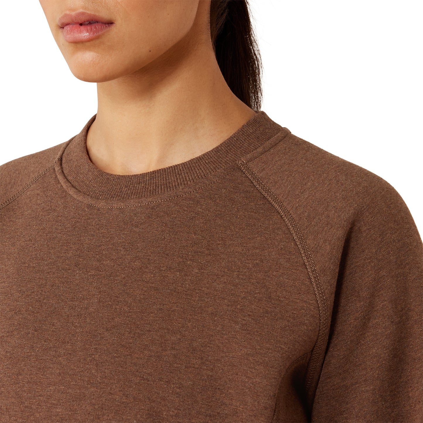 Ariat Women's Rebar Lightweight Fleece Sweatshirt - Rain Drum Heather