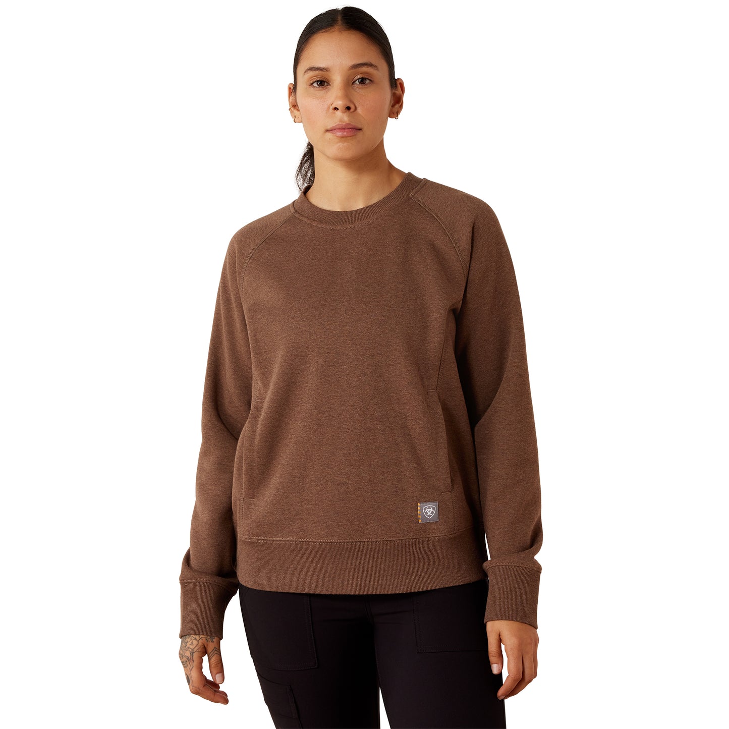 Ariat Women's Rebar Lightweight Fleece Sweatshirt - Rain Drum Heather