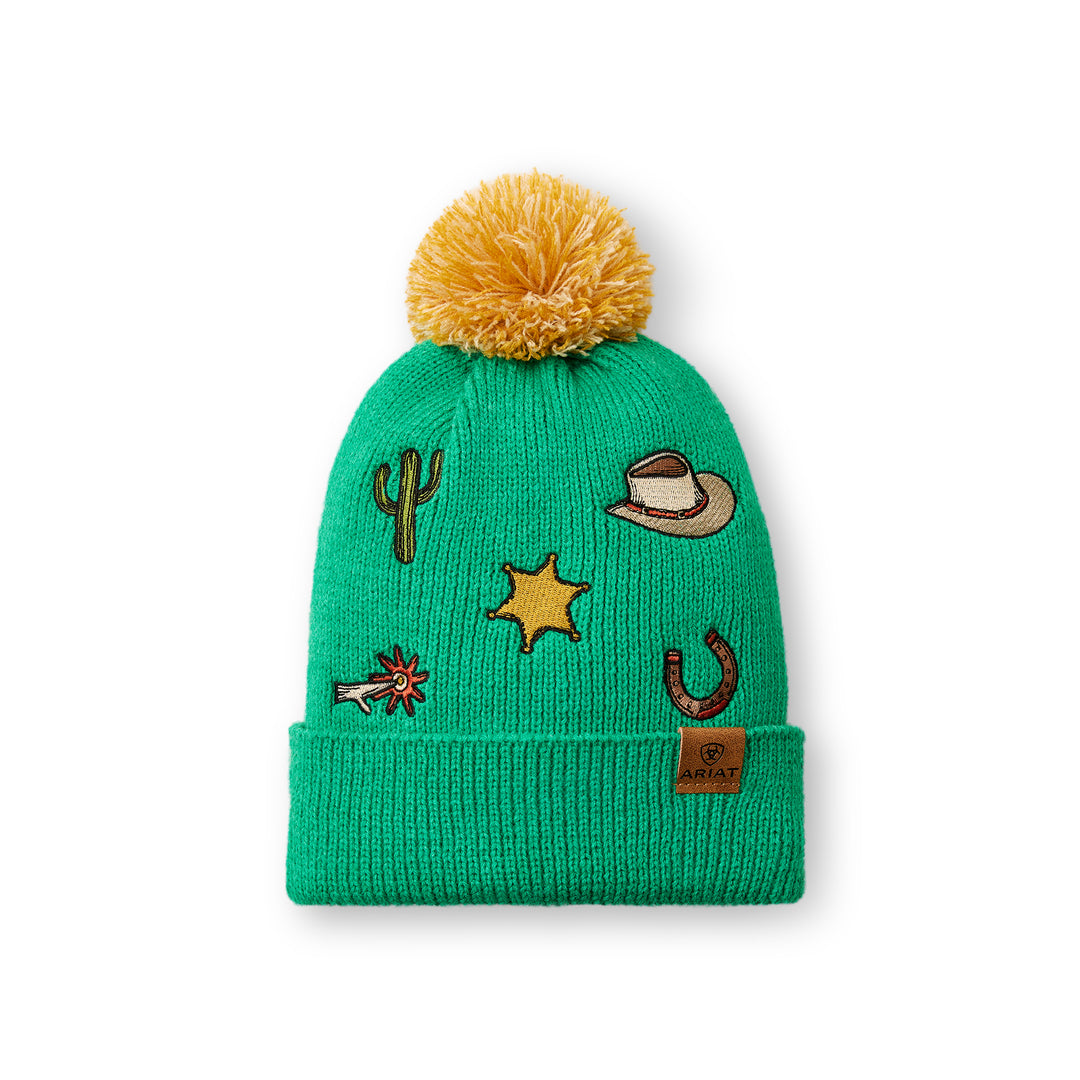 Ariat Youth Arlo Beanie - Teal Patchwork