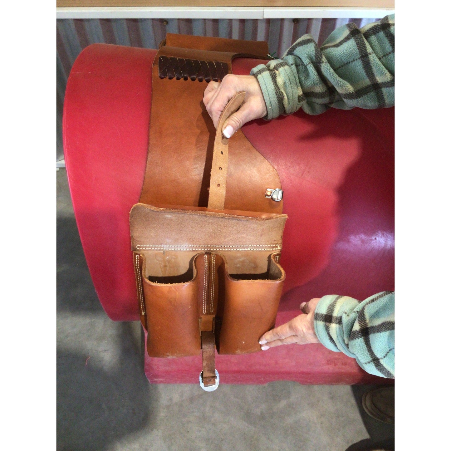 Irvine Leather Medicine Saddle Bags