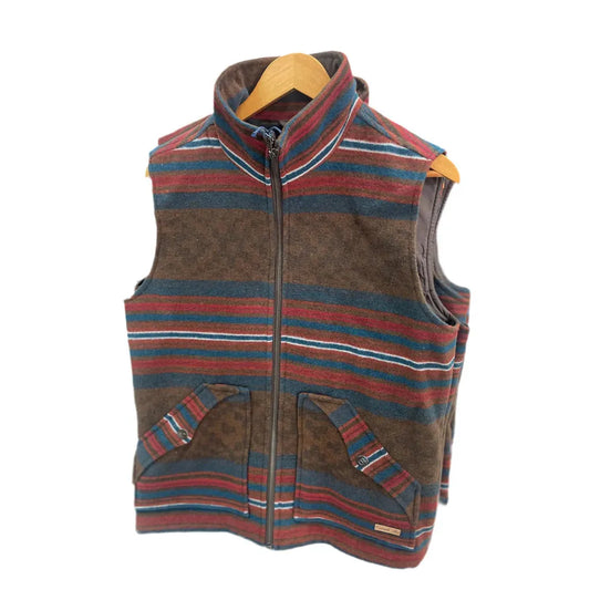 Rock & Roll Men's Serape Stripe Wool Vest- Multi