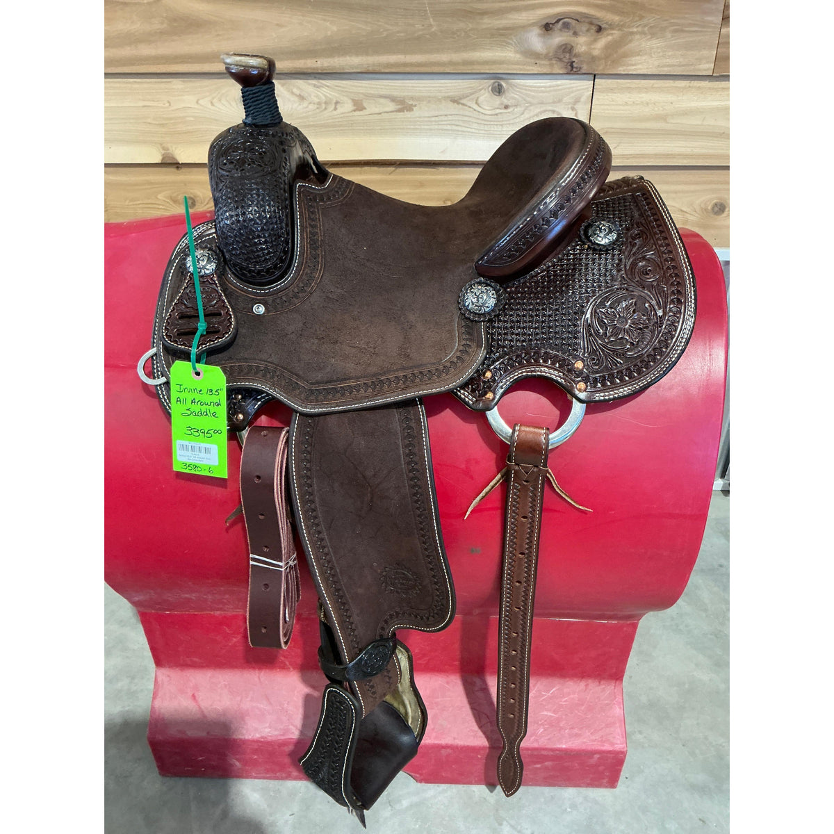 Irvine 13.5" All Around Saddle-Chocolate