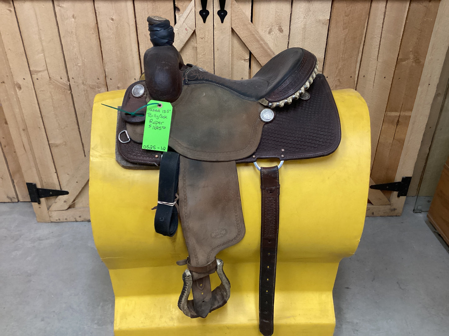Used 13.5” Billy Cook Roper Saddle