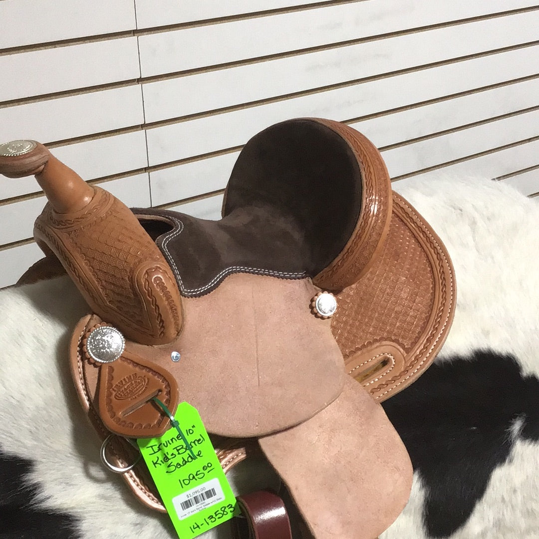 Irvine Kid's 10" Barrel  Saddle - 1/2 Basic Tooling