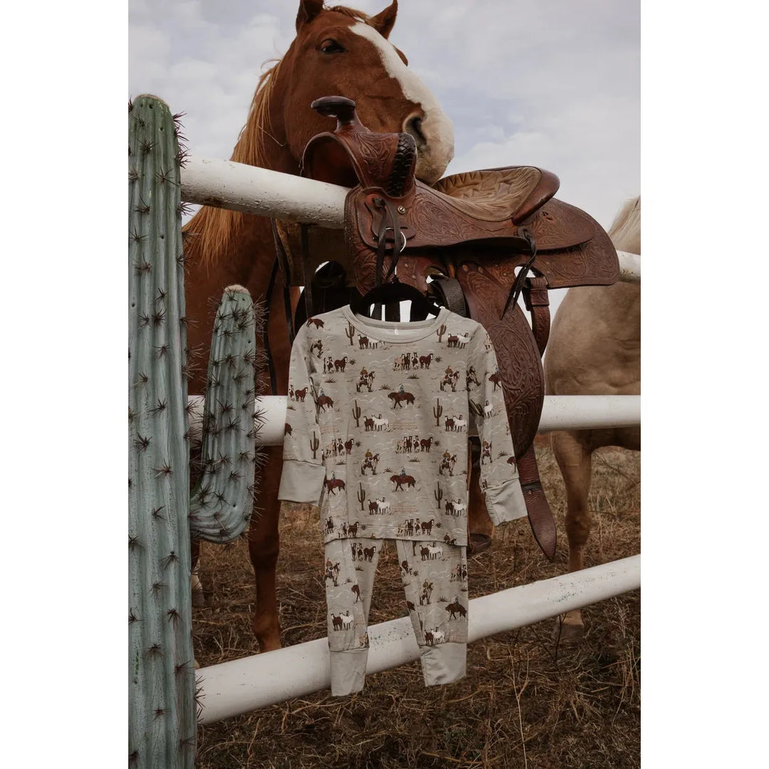 Boots &amp; Bows Saguaro Ranchlands Toddler Sleep Set-