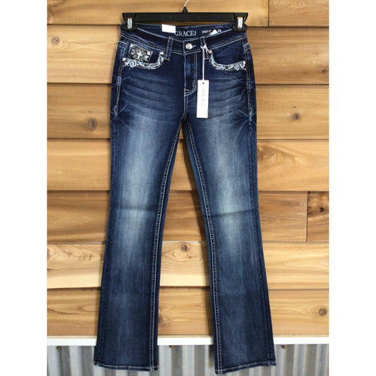 Grace in LA Women's Aztec  Jeans-