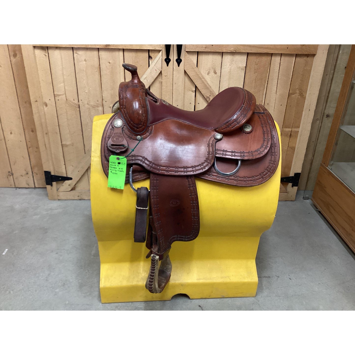 Used 15.5 Circle R Custom W.N. Reining Saddle