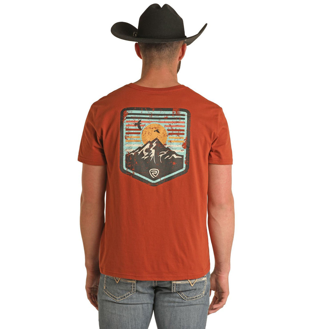 Rock &amp; Roll Unisex Graphic Tee - Rust