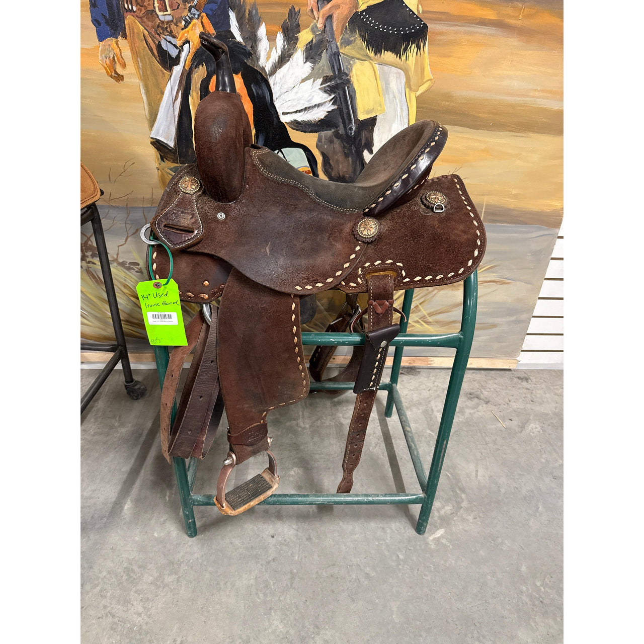 Used 14" Irvine Barrel Saddle