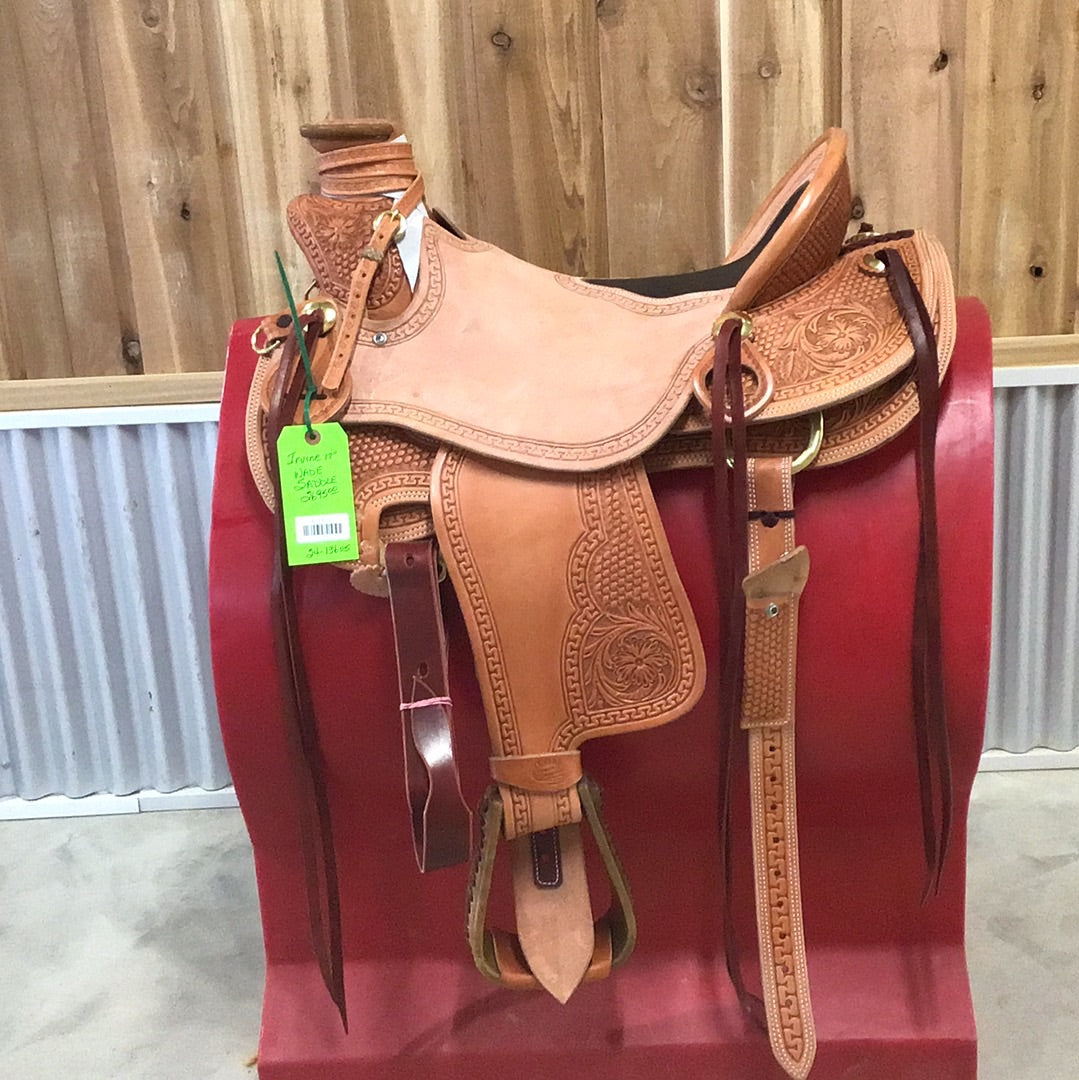 Irvine 17"   1/2 Tooled Wade Saddle