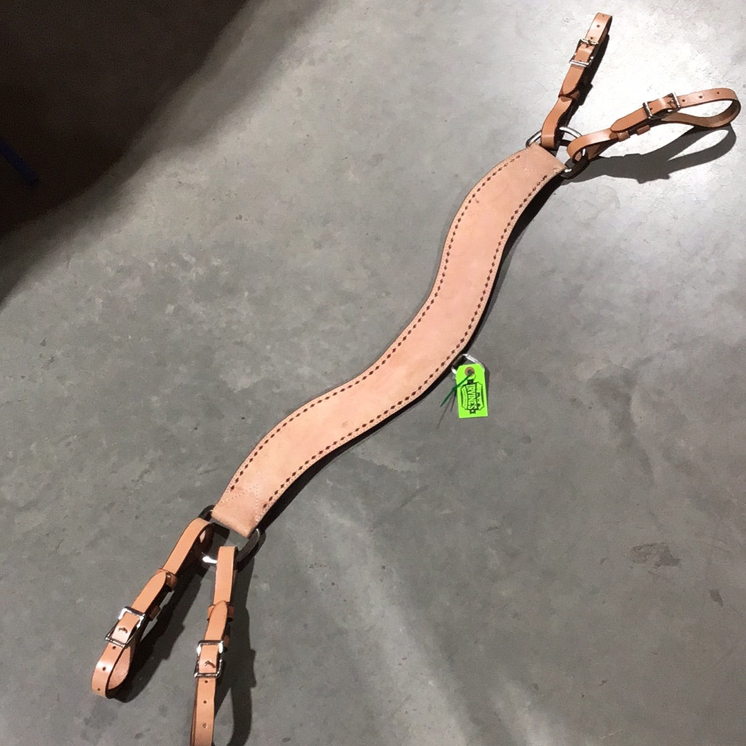 Irvine Rough Out w/ Buckstitch Tripping Collar - Natural